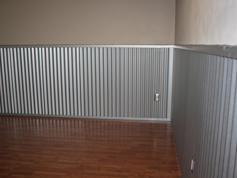 Wicked Cool Wainscoting Rueben wanted to create a durable wainscoting 